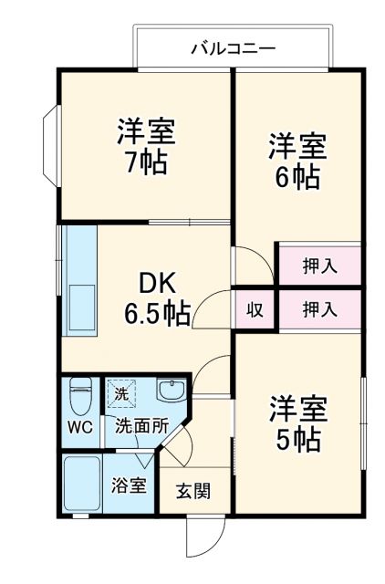 町屋スプリングハイツの間取り写真
