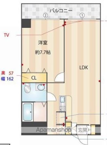 大森山王浜栖鳳の間取り写真