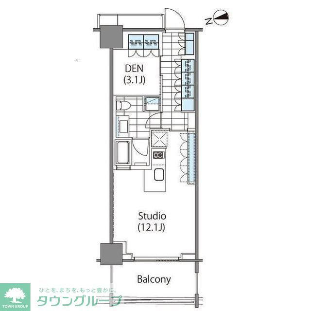 コンフォリア新宿イーストサイドタワーの間取り写真