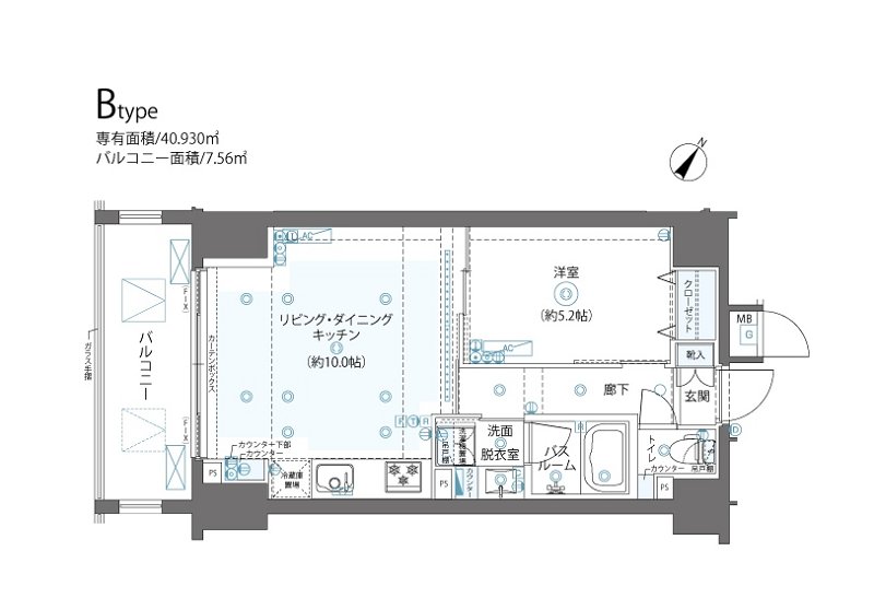 ZOOM日本橋浜町の間取り