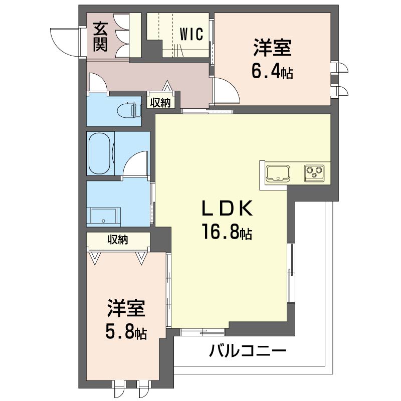 モアナヒルズの間取り