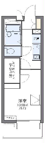 レオパレス八幡駅前の間取り