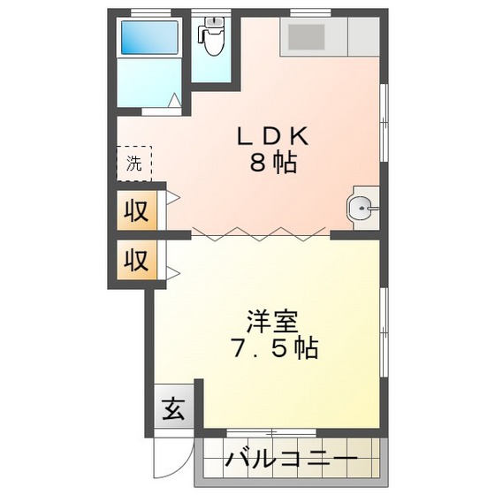 アンセーヌメゾンシャルルの間取り