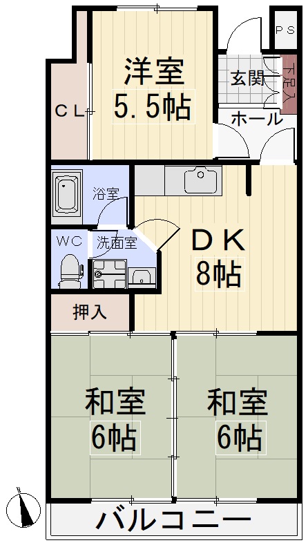 アーク稲元の間取り