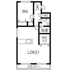 キャッスル東栄A棟の間取り