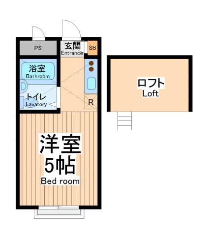 相模原市南区栄町のアパートの間取り