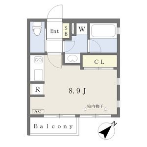 名古屋市千種区菊坂町のマンションの間取り