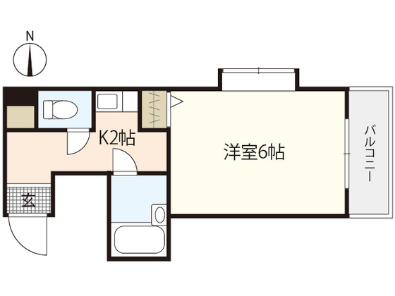 広島市安佐南区上安のマンションの間取り