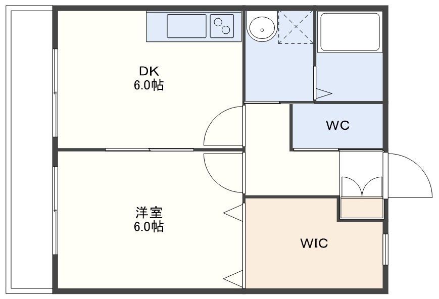 カルディア田崎参番館の間取り