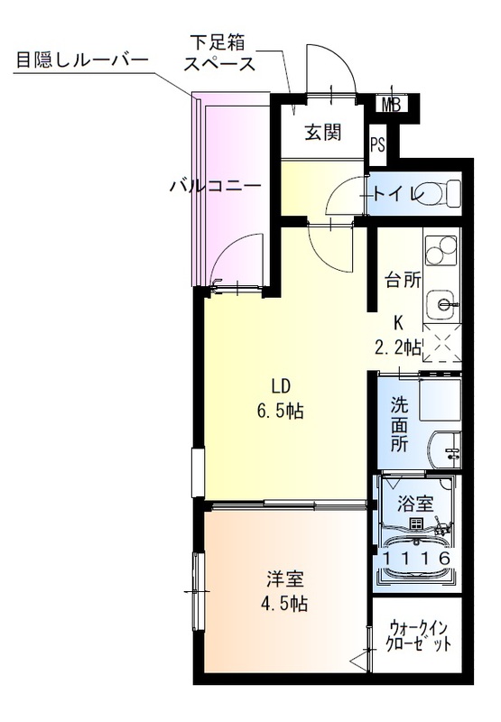 フジパレス西取石1番館の間取り