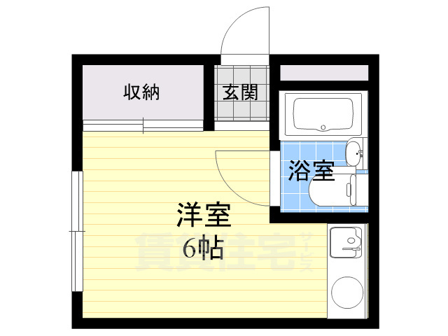 奈良市西大寺本町のマンションの間取り