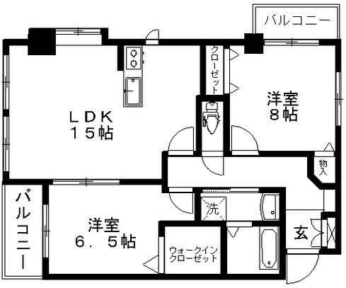 レジデンス東櫛原の間取り