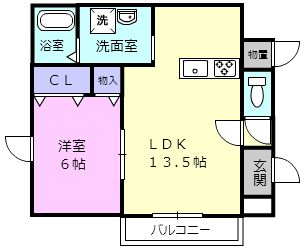 アーバン啓北の間取り