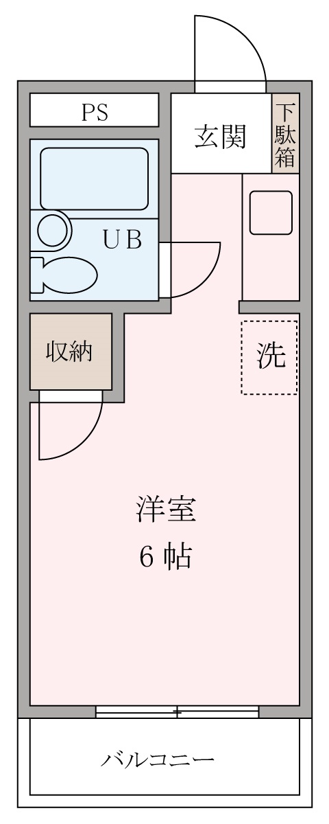 シティハイム旭が丘の間取り