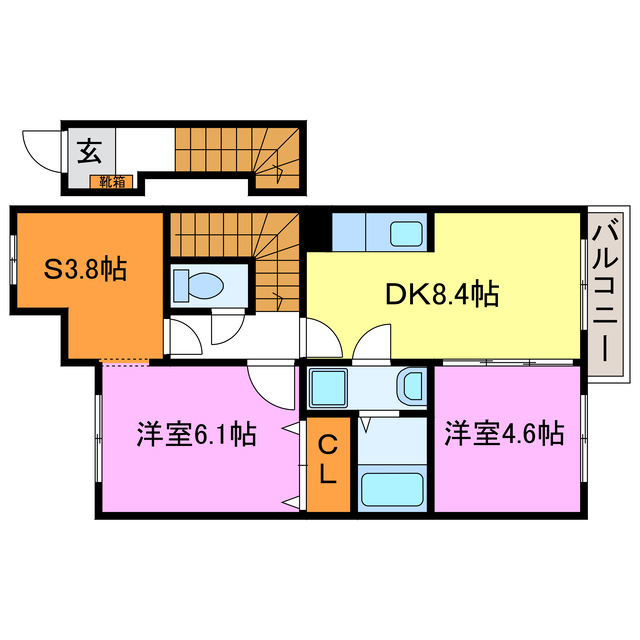 シャルマンWatamukiの間取り