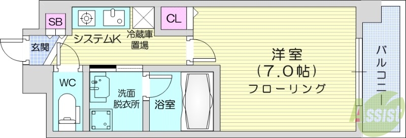 PRIME知事公館の間取り