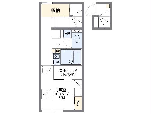 レオパレス鶴羽の間取り