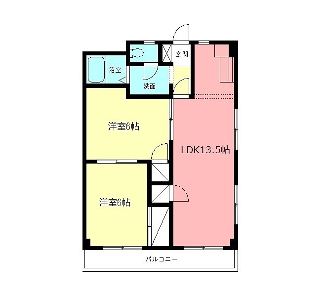 ハイツ城山の間取り