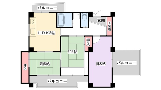 RUEFU＋5の間取り