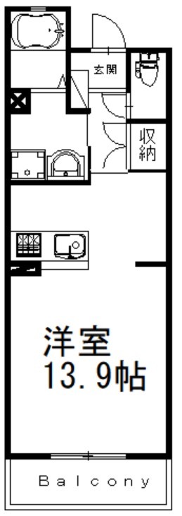 【浜松市中央区原島町のマンションの間取り】