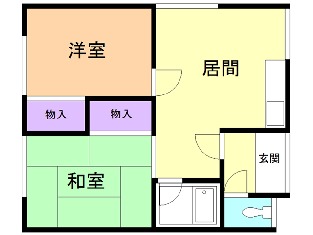 リヴェール伍番館の間取り