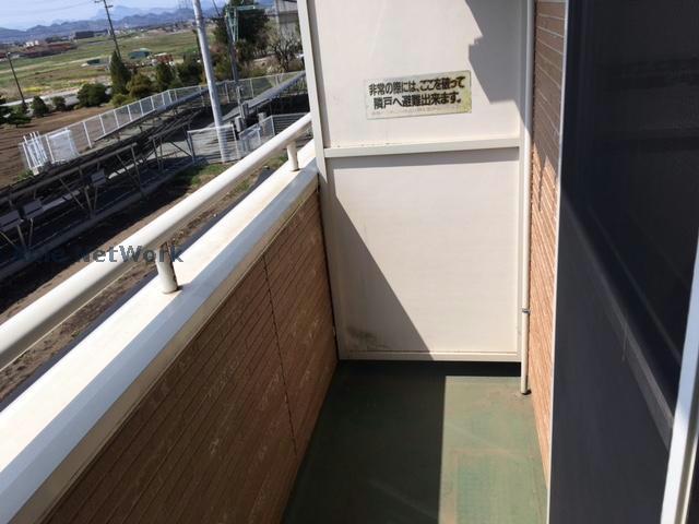 バルコニー　洗濯物も安心です