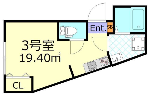 江戸川区南小岩のアパートの間取り