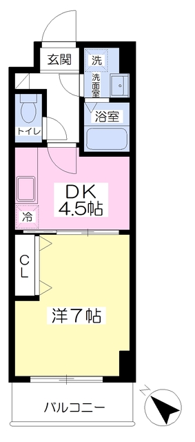 エンゼルプラザ南草津の間取り