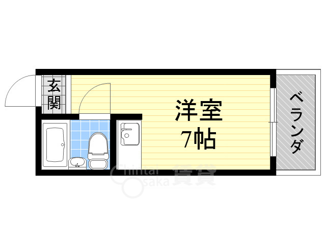 茨木市豊川のアパートの間取り