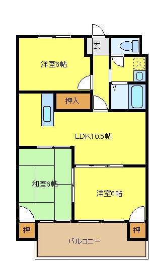 ウェルス21の間取り