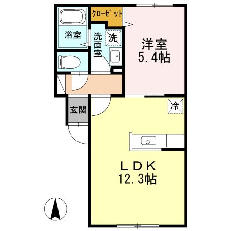 メイテルハイム平岸の間取り