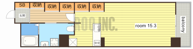 キャッスルコート西新町の間取り