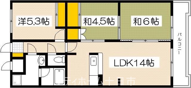 ハイツ山沖の間取り