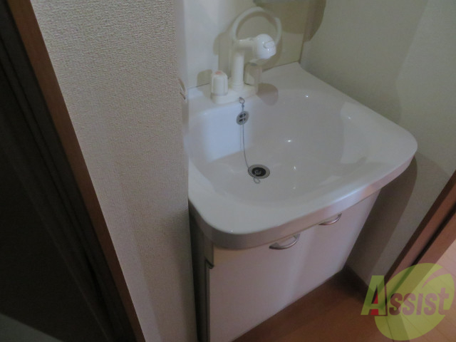 洗面設備　シャンプードレッサー。身支度はここでばっちり。