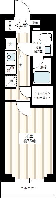 ＡＺＥＳＴ亀戸IIの間取り