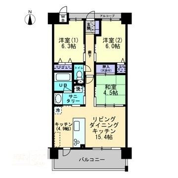 アルファステイツ西町の間取り