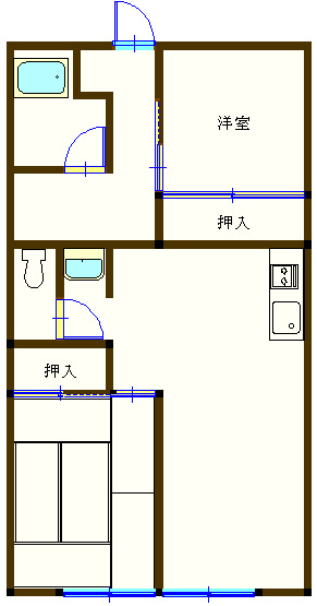 はづきコーポの間取り