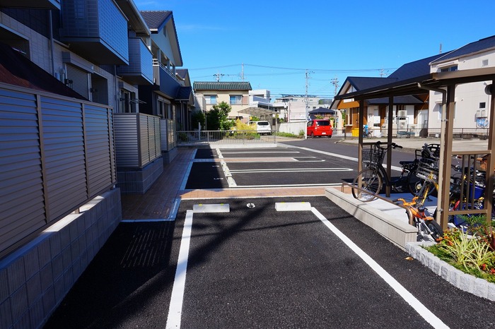 【クオーレ小山の駐車場】