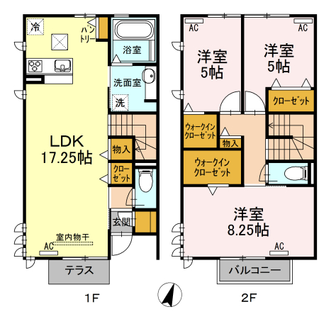 クオーレ小山の間取り