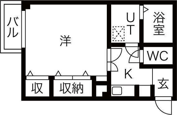 吹田市千里山高塚のマンションの間取り