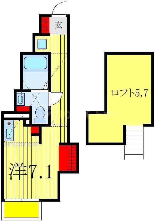 我孫子市白山のマンションの間取り