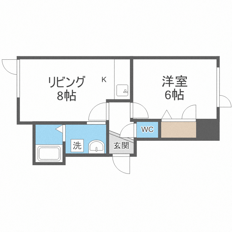 月寒パークヴィラの間取り