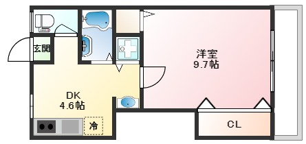 ラムール鈴蘭台南の間取り