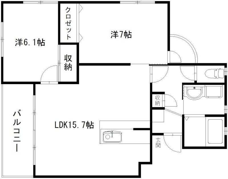 ベルフォレストの間取り