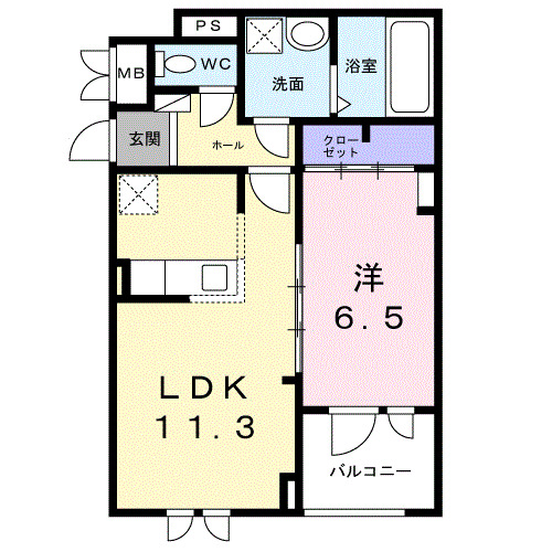 キャスロック北花田の間取り