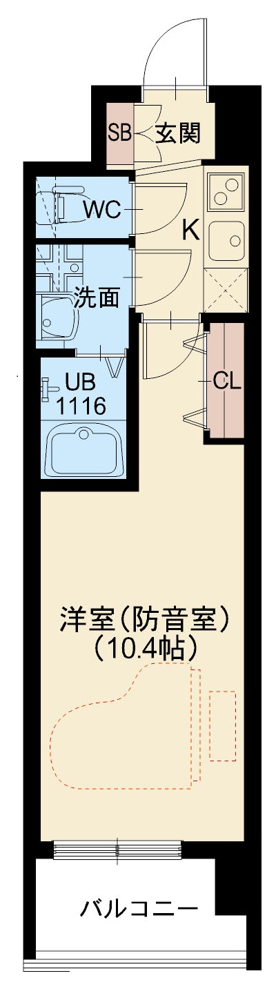 THE MUSIC COURTの間取り