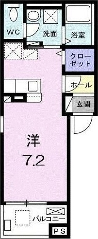 横須賀市衣笠栄町のアパートの間取り