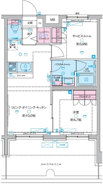 ＧＥＮＯＶＩＡ聖蹟桜ヶ丘（ジェノヴィア）の間取り