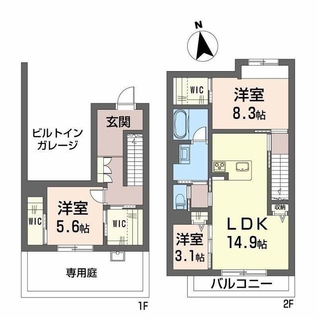 リアン栗林の間取り