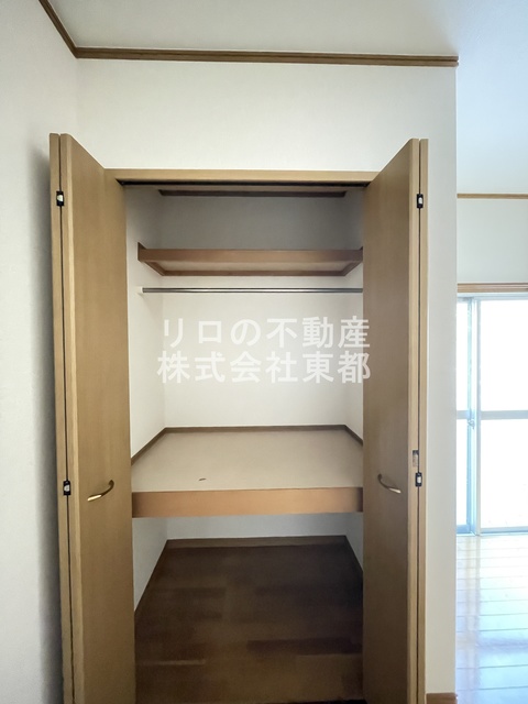 収納　奥行のある収納付です！増えがちな荷物をもスッキリ収納できます